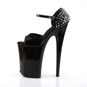 Sandals 23 Cm High Heels Summer Women Shoes Rivet Decoration 9 Inch Sexy Pole Dancing Nightclub