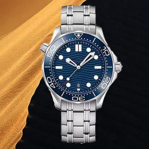 Relógios de luxo Relógio mecânico automático masculino designer com caixa 41mm vidro safira marca luxuosa pulseira de borracha luminosa relógio de pulso montre de luxe moda