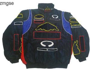 秋のレーシングジャケットF1フォーミュラと冬の完全な刺繍綿服sp 0b5k