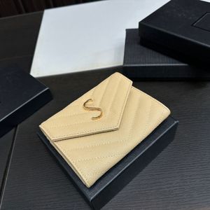Bolsa de luxo designer carteiras famoso caviar beefskin bolsas senhoras bolsa de moedas luxo saco portátil clássico titular do cartão com caixa