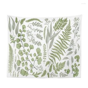 Tapestries Botanical Tapestry Floral Green Wall Hanging Decorative For Bedroom Living Room Dorm