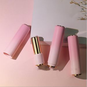 Lagringsflaskor 10/30/50st Gradient Pink Lipstick Tube Tom Lip Container Tubes DIY med provförpackningsflaskans sminkverktyg