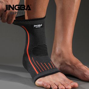 Ankle Support JINGBA SUPPORT 1 PCS 3D Compression Nylon Strap Belt Protector Football Basketball Brace Protective 230425