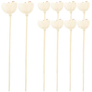 Decorative Flowers 10 Pcs Wedding Decorations Ceremony Rattan Sticks Reed Diffuser Replaceable Reeds Essential Oil Diffusers