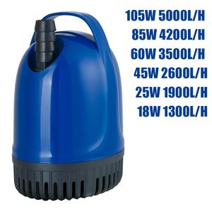 Pumps 18/25/45/60/85/105W 13005000L/H Submersible Water Pump 220V Aquarium Fish Pond Tank Spout Marin Temperature Control Clean