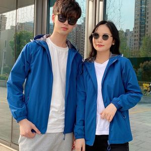 Women's Jackets 2023 Spring Autumn Single Layer Sun Protection Thin Section Outdoor Men And Women Sports Windbreaker Jacket Stretch