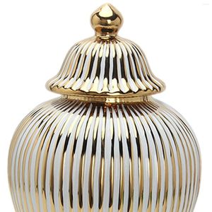 Garrafas de armazenamento Ginger Jar Bottle Crafts Arranjo floral Decoração feita à mão Decoração de casa Centerpieces Vase para sala de estar para sala de estar