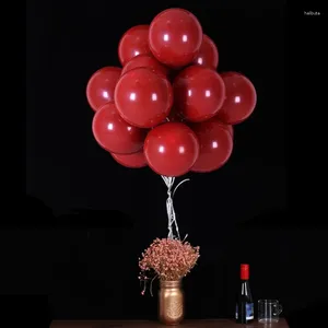 Party-Dekoration, 10 Stück, 30,5 cm, dunkelblaue Rubin-Latex-Luftballons, doppelter roter Achat-Luftballon, Hochzeit, Geburtstag, Weihnachten, Zuhause, Globus