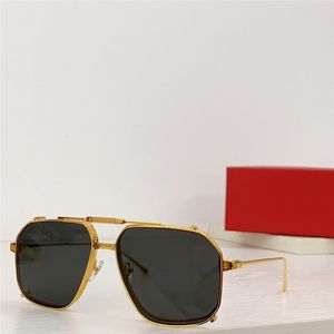 New fashion design pilot sunglasses 0353S exquisite metal frame with foldable lens simple and popular style high end outdoor uv400 protection glasses