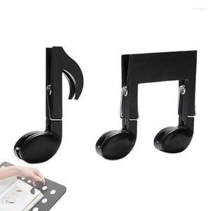 Hooks Music Paper Clip Holder 2pcs/conjunto Nota Clips Página Paisia ​​de livro de livros do livro