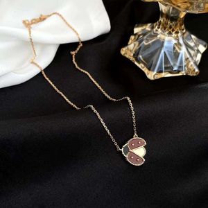 Fyra bladklöver lyxdesigner juvelryladybug premium halsband förtjockad k guldpläterad ros kvinnors ins stil mångsidiga enkla hantverk
