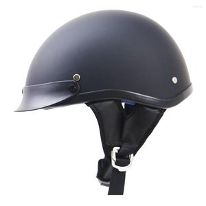 Motosiklet Kaskları Siyah Retro Kask Vintage ATV Yüz Moto Casco Crash Motosiklet Kafa Koruyucu Dot Sertifikasyonu