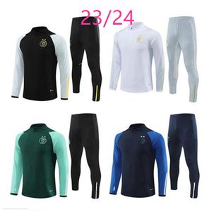 23/24 الجزائر ، مقاطع الجزارات ، Mahrez Soccer Jerseys Men Kids 23/24 Algerie Bounedjah Survlement Maillot de Foot Feghoul Sportswear Training Suit S/2XL