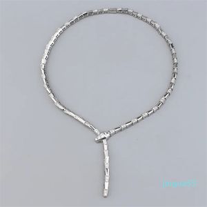 Silverguldchokerhängen Långt flera initiala halsband för kvinnor Trendiga designer Fine Jewelry Party