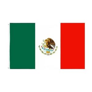 DHL MX MEX Mexicanos Mexikanische Flagge von Mexiko Großhandel Direkt ab Werk Versandfertig 3x5 Fts 90x150cm CPA