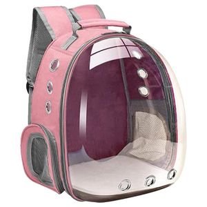 Kinderwagen Tragbare Katze Tragetasche Atmungsaktive Outdoor Haustier Umhängetasche Träger Tragbare Raum Kapsel Käfig Rucksack Reise Transparente Tasche