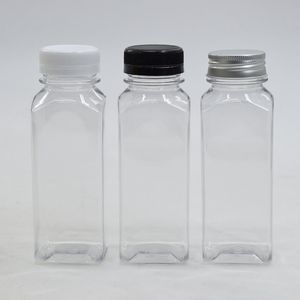 Garrafa de suco de estimação 250 ml de embalagem garrafas espessantes para parafuso garrafa de bebida para água de café com leite