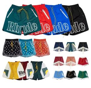 Anglia koszulka piłkarska Rh Designer Men Limited Rhude Shorts Summer pływanie Krótka długość kolan Hip High Street Sports Training Pants Męs