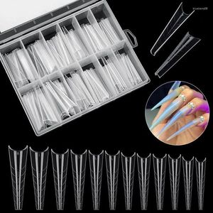 False Nails 120PCS Nail Forms Quick Building Mold Tips Dual Full Cover French Acrylic Manicure Tool Accessories