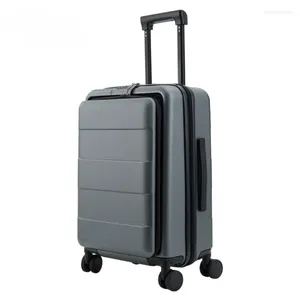 スーツケーストラベルオープンカバービジネスケース20インチボードバッグネゴシエーション荷物ロックユニバーサルホイールトロリーCAS
