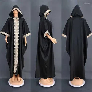 Ethnic Clothing Morocco Muslim Abayas For Women Hooded Maxi Dress Dubai Kaftan Islam African Boubou Arab Robe Wedding Party Jalabiya Caftan