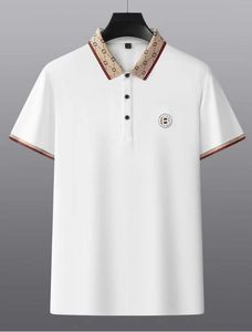 New High Quality Men's Cotton Embroidered Polo Shirt Summer High-end Business Casual Lapel Short Sleeve T-shirt