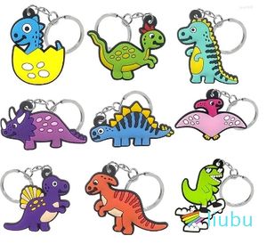 Keychain Cute Dinosaur Keyring Wholesale Children's Anime Toys Car Accessories School Teacher Gift
