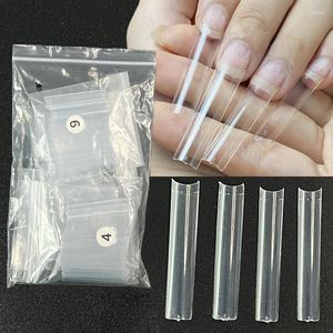 False Nails 200Pcs Bag No C Curve 3XL Square Nail Tips French Professional Extra Long Fake Press On Refill Single Size Manicure