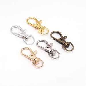 Clasps Hooks 36X16Mm Split Key Ring Swivel Lobster Clasp Connector For Bag Belt Dog Chains Diy Jewelry Making Findings Drop Delive Dhomg