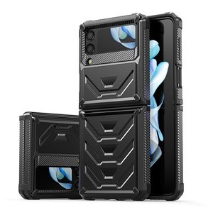 Rugged Armor Hard Defender Cover Phone Cases For Samsung Galaxy Z Flip 4 & 3 5G Moto Razr Full-Body Dual Layer Rugged Case
