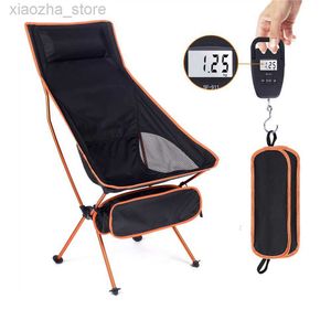 Camp Furniture Ultralight outdoor folding chair superhard high load outdoor portable beach hiking picnic seat camping tools fishing chair