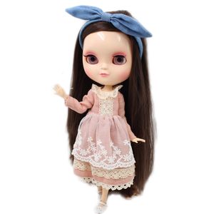 Dolls ICY DBS Doll Series No.BL0222 Braunes glattes Haar mit Make-up Azone JOINT Körper 1/6 BJD ob24 Anime Girl 230426