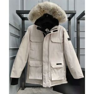 メンズカナダの冬のダウンジャケット厚い暖かい男性パーカー服アウトドアファッションカップルライブ放送コート女性グース807 415