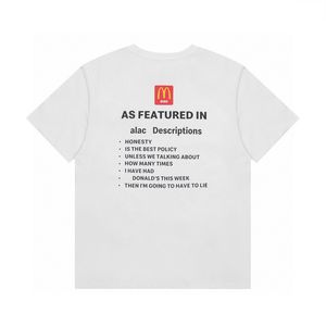 USA UK Cooperate Print T-Shirt Skateboard Herren Designer T-Shirt Damen Street Casual T-Shirt 23FW