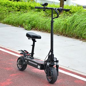 Outros artigos esportivos Scooter elétrico para adulto com assento 3200W Dobre E 52V Motor duplo OffRoad VELOCIDADE 70kmh 10 polegadas pneus 231124