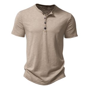 Mens T Shirt Designer Shirt Tshirt Polo Shirt Henley Collar Summer Men Casual Solid Color Kort ärm T -skjorta för män Polo Men Högkvalitativ herr Tshirts Svartstorlek 2xl