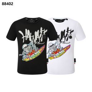 PLEIN BEAR T SHIRT Herren Designer T-Shirts Markenkleidung Strass PP Skulls Herren T-SHIRT RUNDHALSAUSSCHNITT SS HAWAII Hip Hop T-Shirt Top Tees 161335