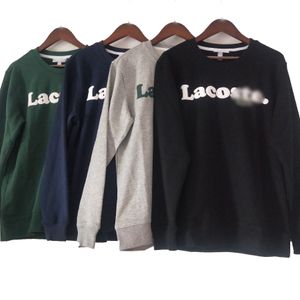 23 da uomo ricamo da coccodrillo da uomo di alta qualità da uomo con cappuccio autunno con felpa con cappuccio per design di abbigliamento di marca calda brandone di lusso di lusso