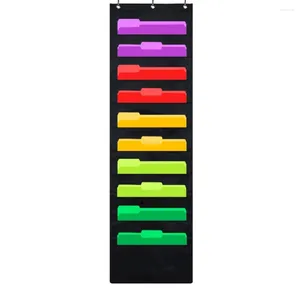 Bortkörningar Godery Premium Hanging File Mapp Organizer 10 fickor 3 Hängare Cascading Wall Perfect for Home Organization School