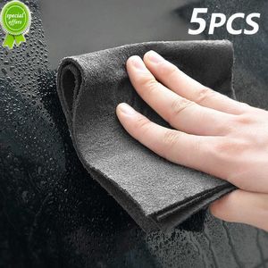 5pcs espessados ​​pano de limpeza mágica sem rastreamento limpo limpeza microfibra absorvente prato pano de mesa de mesa para o carro de banheiro de cozinha