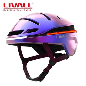 Klättringshjälmar Original Livall Cycling Helmet Smart MTB Bike For Men Women Cykel Elektrisk skoter med Auto SOS Alert Light 231124