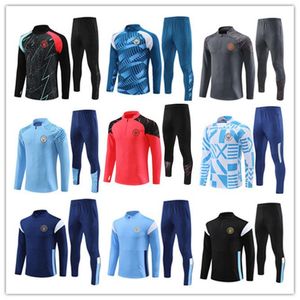 2023 2024 Hot Belling فرق مختلطة الرجال Kids City City Football Tracksist Tracksuit Suit Men Kids Child 23 24 Long Sweeve Sports Soccer مجموعات الأولاد على قيد الحياة