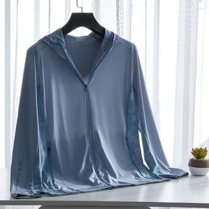 Kvinnors jackor Ice Silk Sunscreen Clothing för män och kvinnor i sommaren tunna anti-ultraviolet Sunshade Stretch Outdoor Jacket Windbreaker