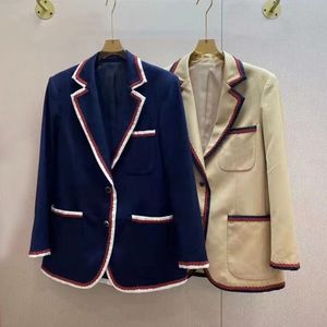 Kadın Tasarımcı Suits Blazers Double G Tide Marka Yüksek kaliteli retro moda kolej tarzı Serisi Suit Ceket Slim Top