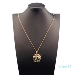 silver gold fine chain diamond Pendants long necklaces for women men trendy designer opal jewelry Party