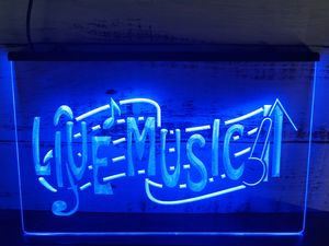 Live Music Lounge Club Beer Led Wall Decor Light Up Neon Sign Bedroom Bar Party Christmas Wedding