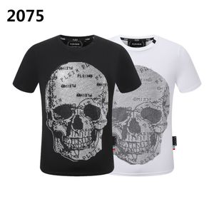 Plein Bear T-shirt Mens Designer Tshirts Brand Clothing Rhinestone PP Skulls Men t-shirt rund hals SS skalle och plein med kristaller hip hop tshirt topp tees 161308