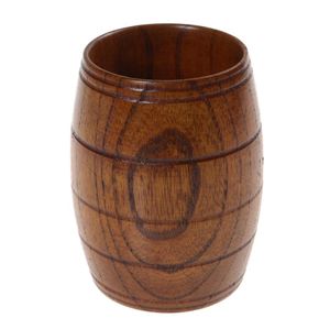 Eco-friendly Classical Wooden Beer Tea Coffee Cup Big Belly Beer Mug Water Bottle Heatproof Home Office Party Drinkware