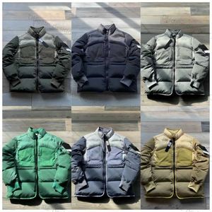 Designer men's and women's fashion jacket stones island down jacket coat luxury brand armband shoulder strap trend winter down jacket warmth cotton outdoor jacket