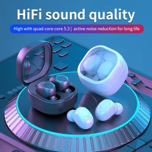 M21 TWS Bluetooth 5.2 EARPHONES Trådlösa öronpodningar In-Ear Stereo Handsfree HD Call HiFi Headset Earbuds With Microphone 2023